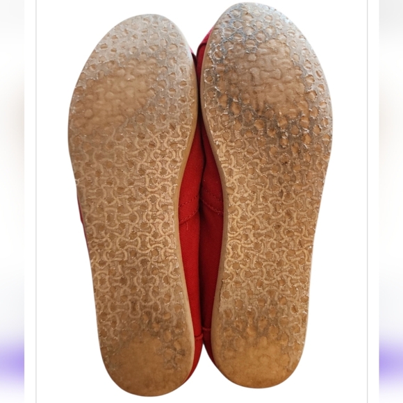 TOMS Alpargata Heritage Red Canvas Slip-On Shoes Womens 8 Classic Comfort Flats - Picture 7 of 7
